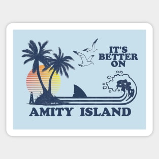 It's Better On Amity Island Sticker